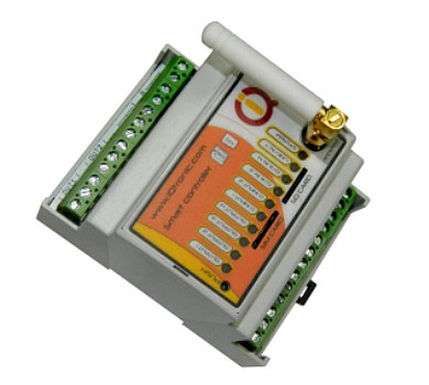 Jednotka GSM modulu na DIN lištu